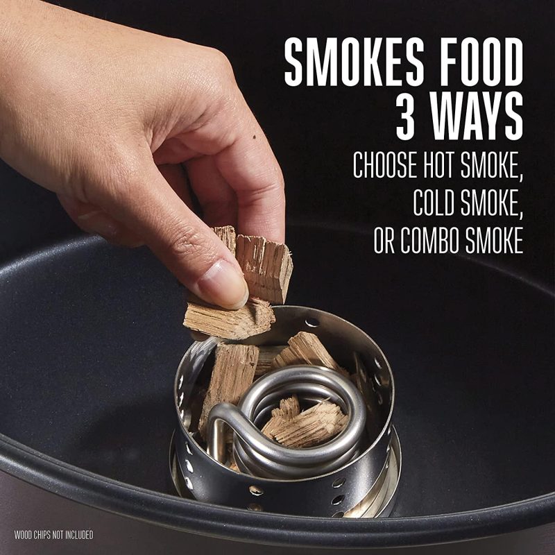 Weston 2-in-1 Indoor Smoker and Slow Cooker, 6 Quart Capacity, Black, 03-2500-W - Image 4