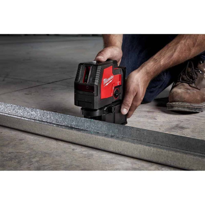 3522-21 Green 100 ft. Cross Line and Plumb Points Rechargeable Laser Level with REDLITHIUM Lithium-Ion USB Battery and Charger - Image 18
