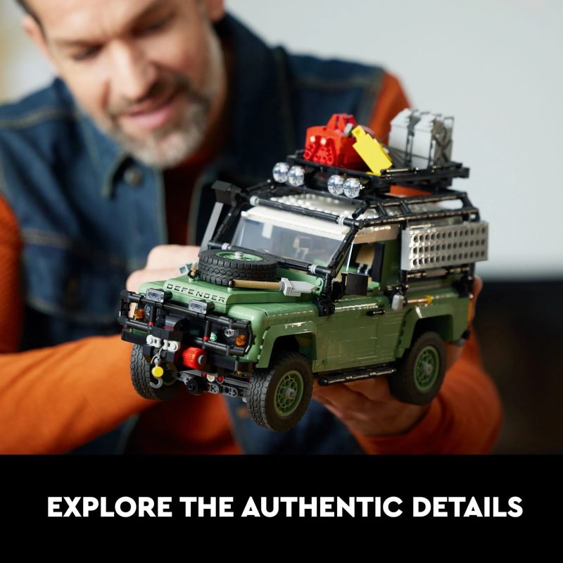 LEGO Icons Land Rover Classic Defender 90 10317 Model Car Building Set for Adults and Classic Car Lovers, this Immersive Project based on an Off-Road Icon Makes a Great Graduation Gift for Him or Her - Image 6