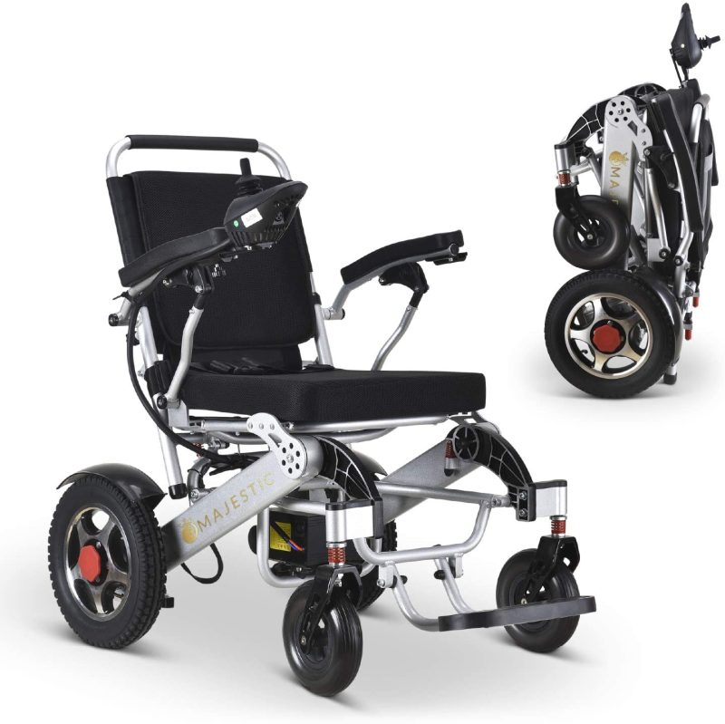 2020 New Folding Ultra Lightweight Electric Power Wheelchair, Silla de Ruedas Electrica, FDA Approved and Air Travel Allowed, Heavy Duty, Mobility Motorized, Portable Power (17.5′′ Seat Width) - Image 21