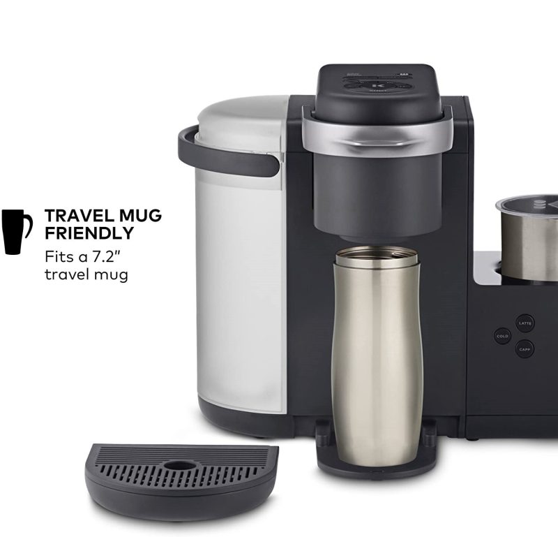 Keurig K-Cafe Single-Serve Coffee, Latte & Cappuccino Maker with Milk Frother, 60oz Reservoir, Dark Charcoal - Image 8