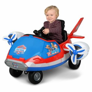 Nickelodeon Paw Patrol Airplane 12V Ride-On Toy by Hyper Toys, Blue, for Ages 3-8