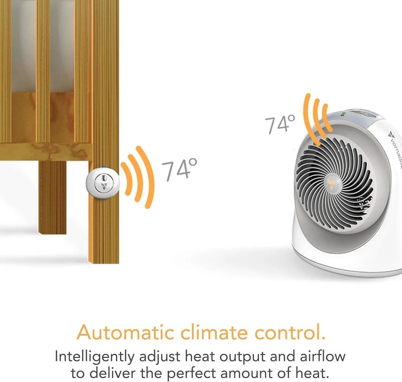Vornadobaby Sensa Nursery Space Heater - 1200W with Adjustable Thermostat Electric Heater - Image 6