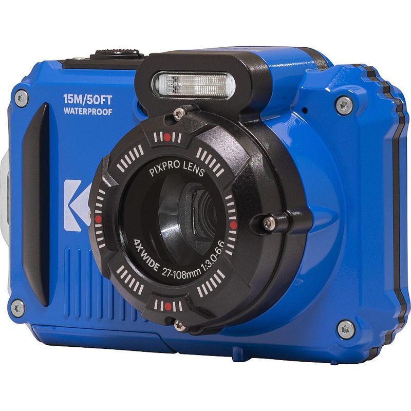 Kodak – PIXPRO WPZ2 16.0-Megapixel Waterproof Compact Camera – Electric Blue - Image 3