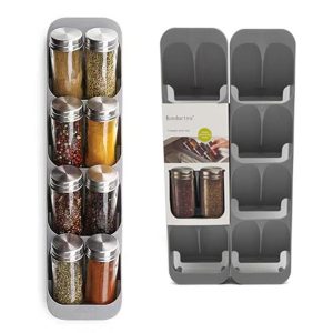 8 Slots Drawer Condiment, Seasoning Bottle Storage Holder/ Organizer