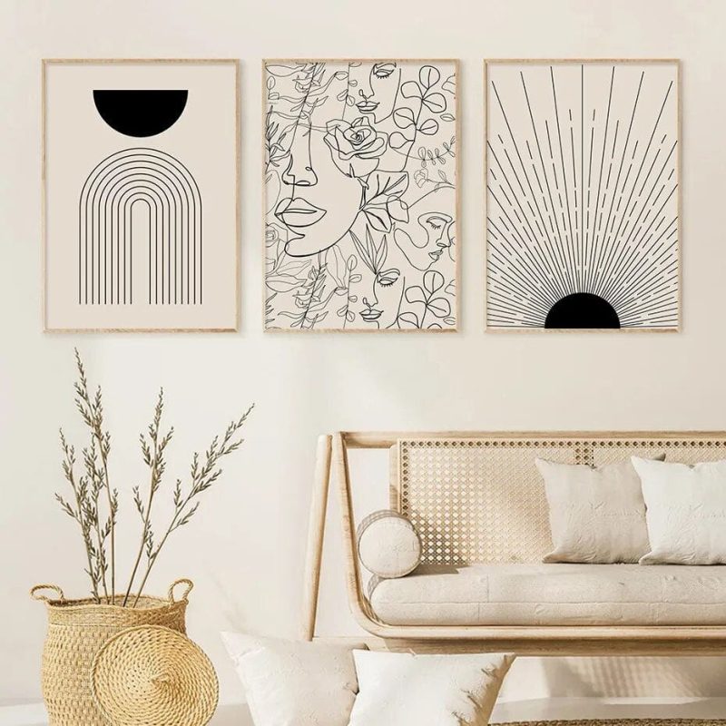Abstract Line Drawing Boho Poster - Image 2