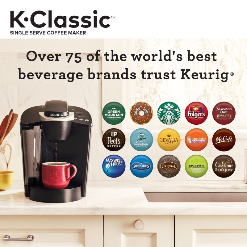 Keurig K-Classic Coffee Maker Single Serve K-Cup Pod Coffee Maker, Black - Image 5