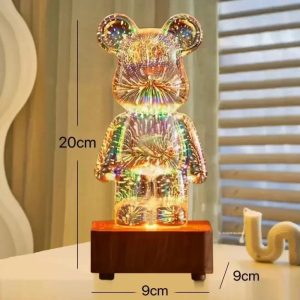 Add Magic to Your Space with the 3D Bear Firework LED Lamp