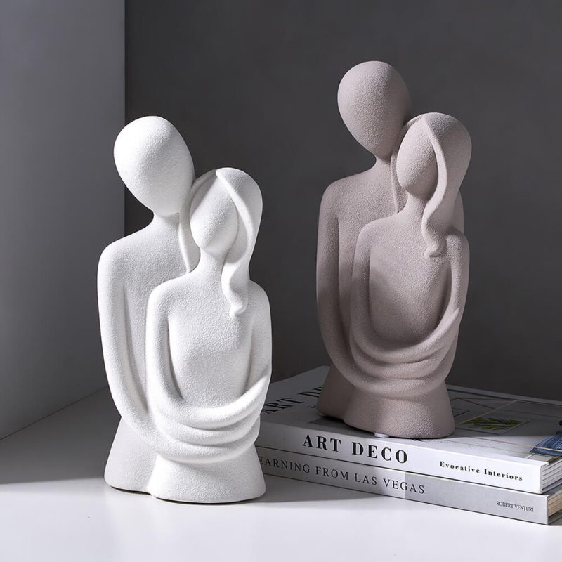 Abstract Lovers Sculpture - Image 2