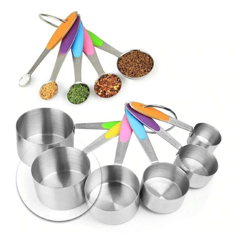 10PCS Stainless Steel Measuring Cups and Spoons Set - Image 8