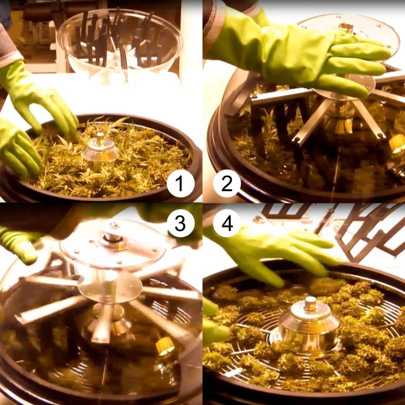 iPower 19′′ Leaf Bowl Trimmer with Sharp Stainless Steel Blades for Wet & Dry Cutting - 图片 2