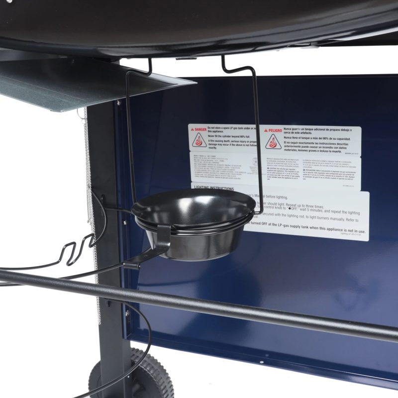 RevoAce 3 Burner Propane Gas Grill Including a Side Burner, Blue Sapphire, GBC1729WBS, New - Image 4