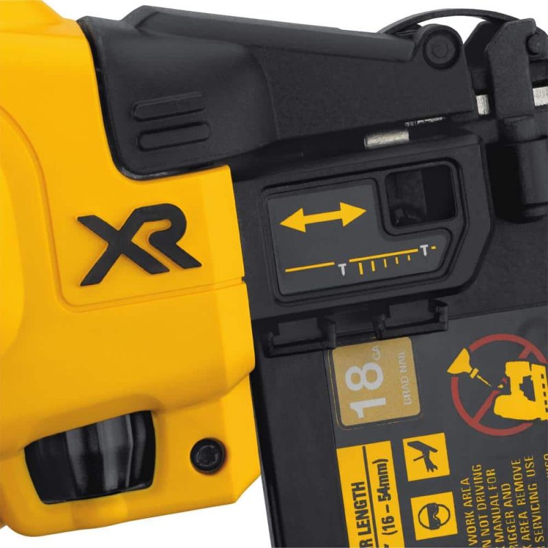 20V MAX XR Lithium-Ion Cordless 18-Gauge Brad Nailer (Tool Only) DCN680B - Image 15