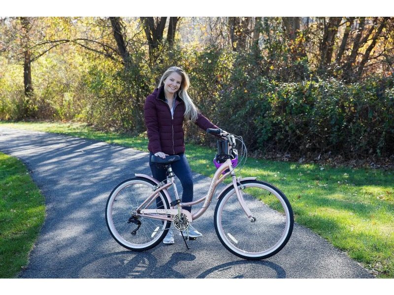 Kent 26 in. Bayside Women's Cruiser Bike, Rose Gold - MadeInUSA - Image 4
