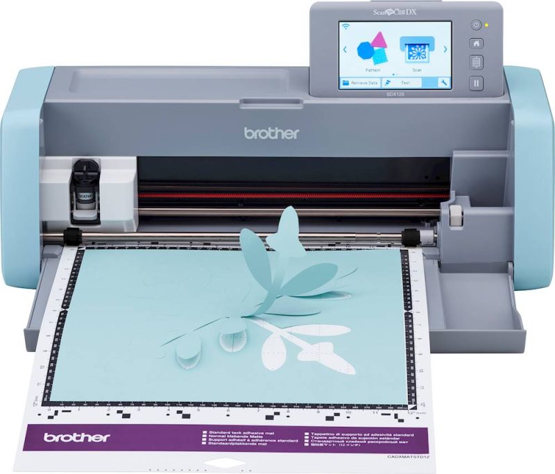 Brother – ScanNCut DX SDX125 Electronic Cutting Machine with Built-in Scanner – Grey/Aqua - Image 3