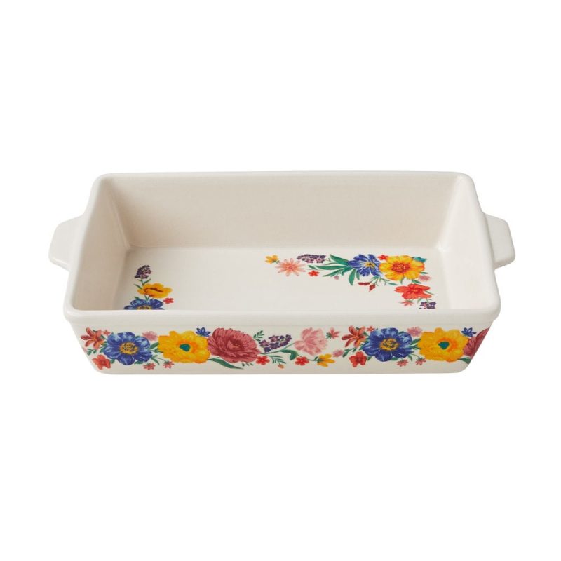 The Pioneer Woman Brilliant Blooms 38-Piece Cookware Set, Teal – Complete Kitchen Solution with Floral Design - Image 6