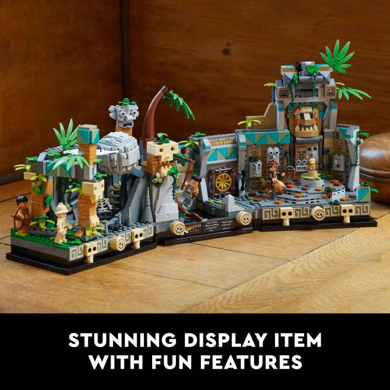 LEGO Indiana Jones Temple of the Golden Idol 77015 Building Project for Adults, Iconic Raiders of the Lost Ark Movie Scene, includes 4 minifigures: Indiana Jones, Satipo, Belloq and a Hovitos Warrior - Image 7