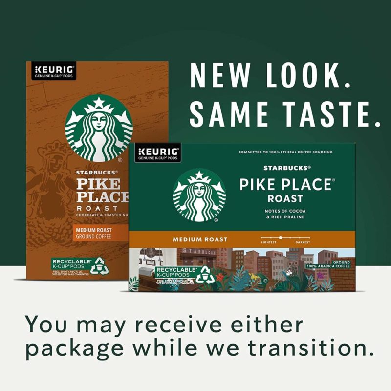 Starbucks Pike Place Roast Medium Coffee K-Cups 96-Count – 100% Arabica, Keurig Compatible - Image 2