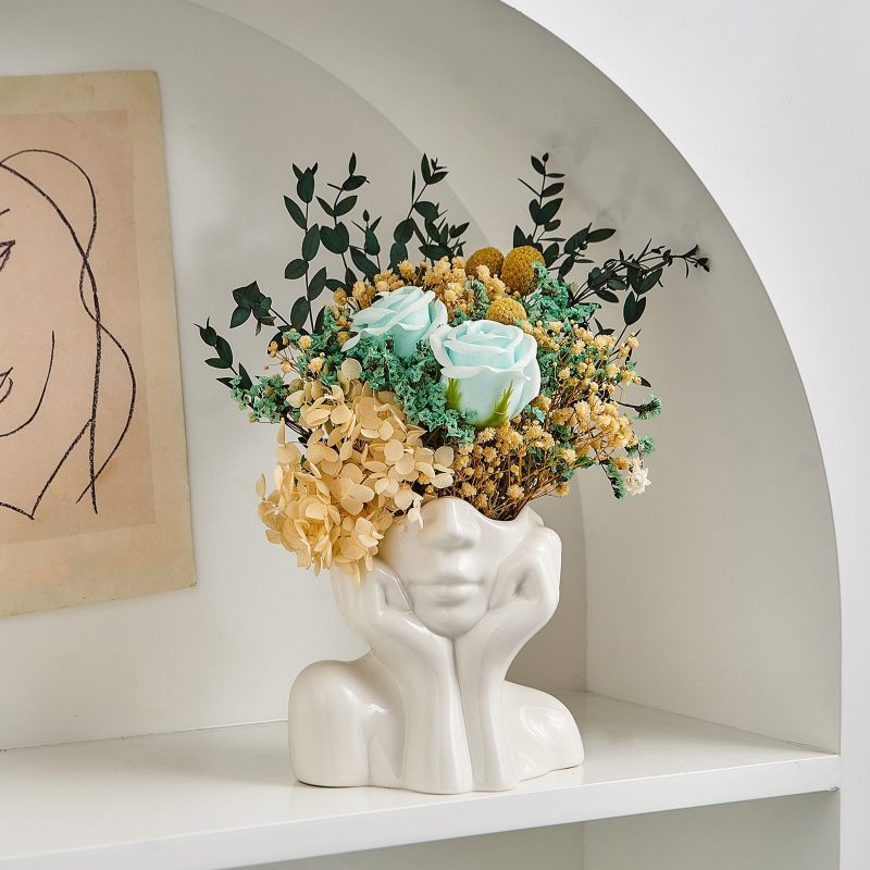 Abstract Facial Expression Vase - Image 7