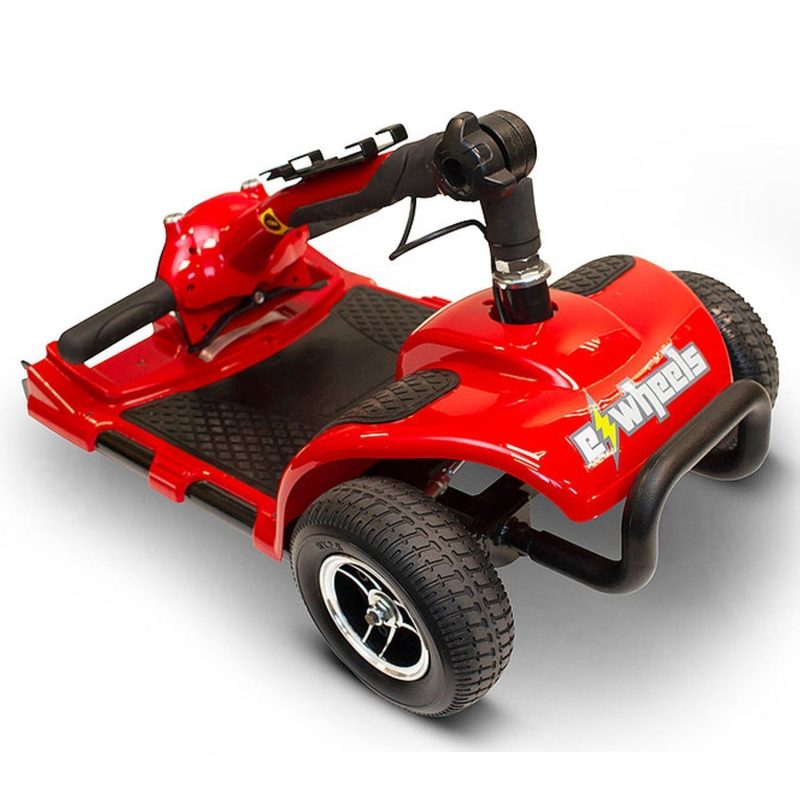 Ewheels 4 Wheel Travel Electric Battery Medical Mobility Scooter, Red - Image 7