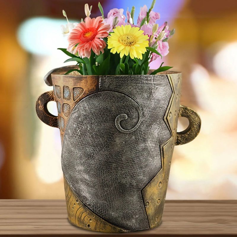 Abstract Art Flowerpot Ornaments – Stylish & Unique Garden Decor, Indoor & Outdoor Planter - Image 4