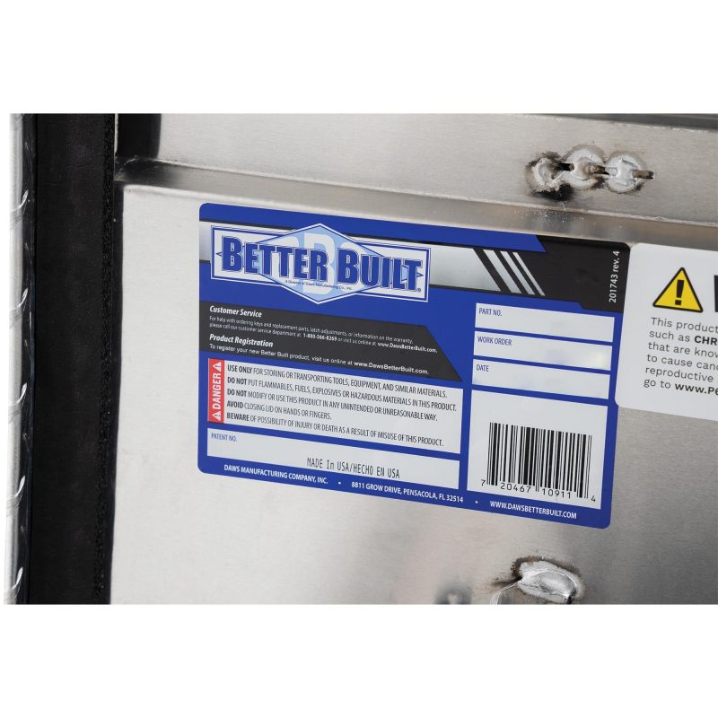 Better Built 70′′ Crown Series Low Profile Crossover Truck Tool Box - Image 4
