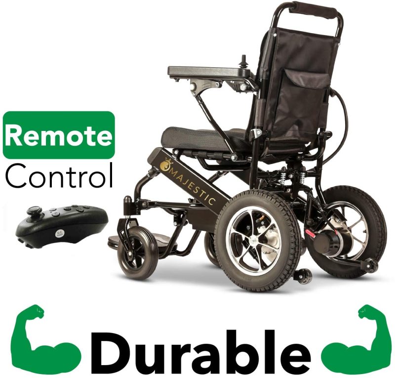 2020 New Folding Ultra Lightweight Electric Power Wheelchair, Silla de Ruedas Electrica, FDA Approved and Air Travel Allowed, Heavy Duty, Mobility Motorized, Portable Power (17.5′′ Seat Width) - Image 14