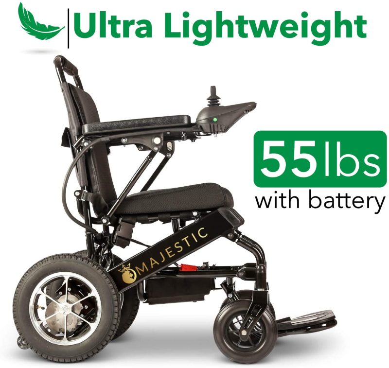 2020 New Folding Ultra Lightweight Electric Power Wheelchair, Silla de Ruedas Electrica, FDA Approved and Air Travel Allowed, Heavy Duty, Mobility Motorized, Portable Power (17.5′′ Seat Width) - Image 4