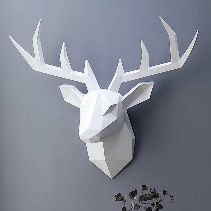 3D Deer Head Wall Statue - Image 4