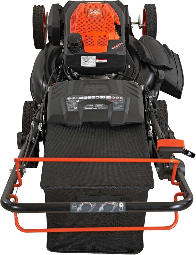 YARDMAX 22 in. 201cc Select PACE 6 Speed CVT High Wheel RWD 3-in-1 Gas Walk Behind Self Propelled Lawn Mower, Black - Image 3