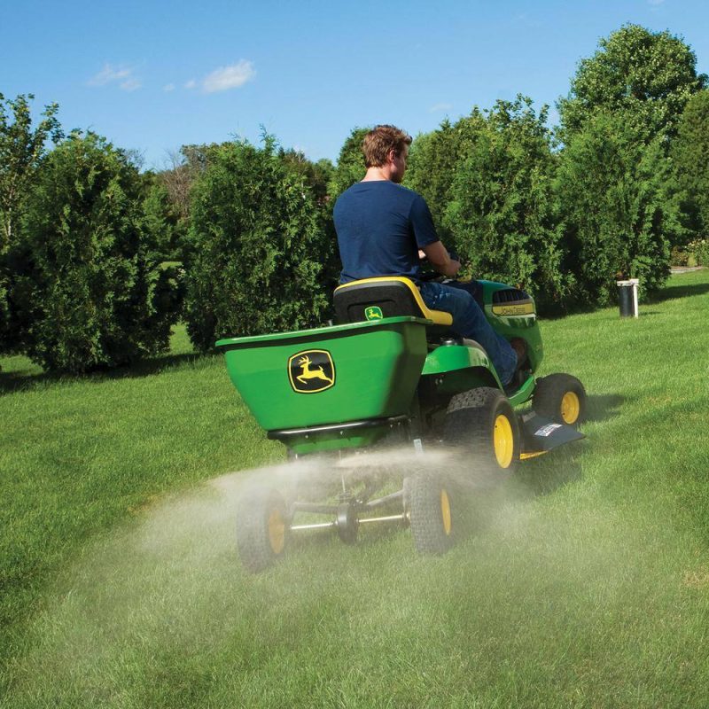 John Deere 175 lb Tow-Behind Broadcast Spreader, Rustproof Poly Hopper, Universal Fit - 图片 5