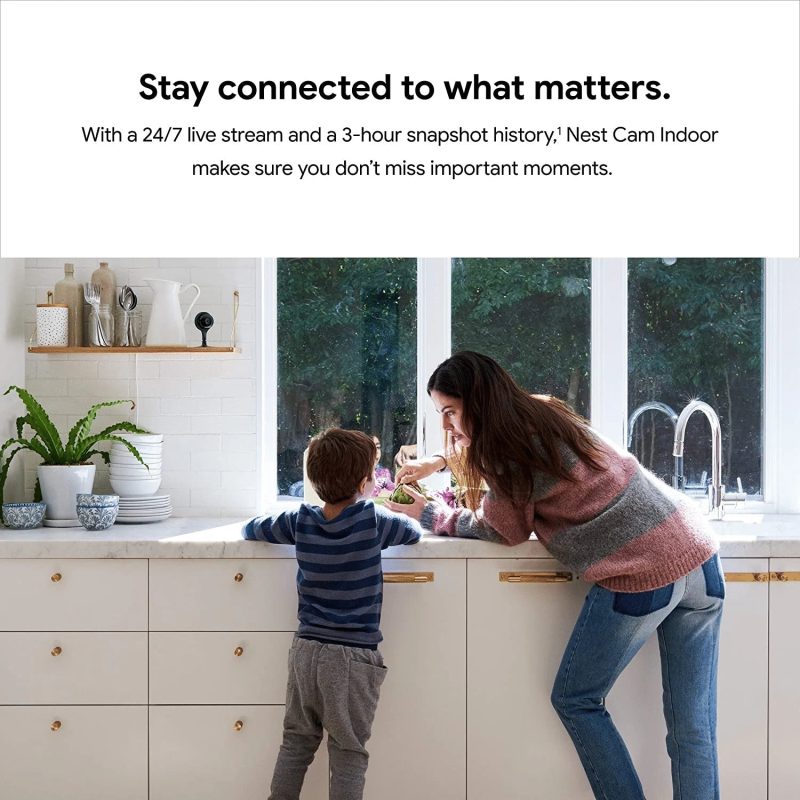 Google Nest Cam Indoor Wired Indoor Camera, For Home Security - Image 6