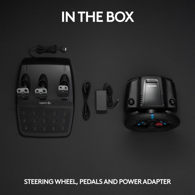 Logitech – G29 Driving Force Racing Wheel and Floor Pedals for PS5, PS4, PC, Mac – Black - Image 9