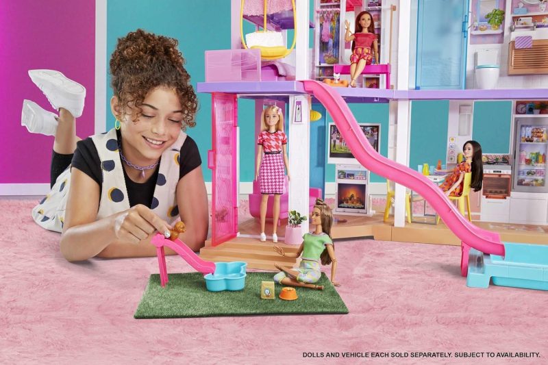 Barbie DreamHouse, Doll House Playset with 75+ Toy Furniture & Accessories, 10 Play Areas, Lights & Sounds, Wheelchair-Accessible Elevator (Amazon Exclusive) - Image 2