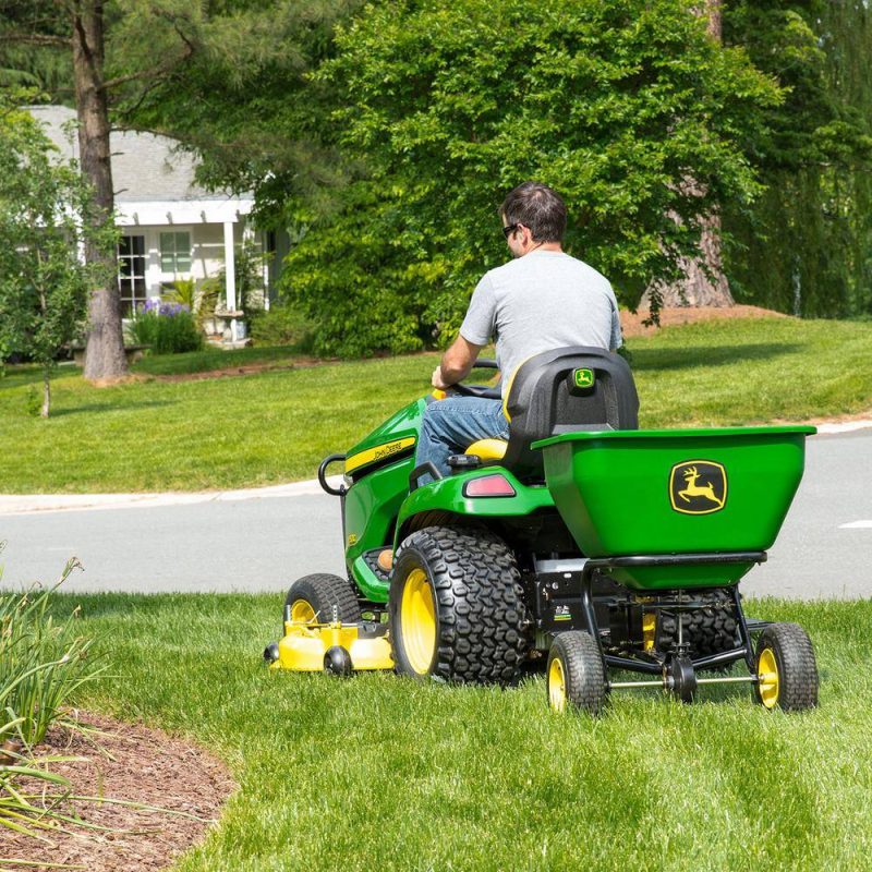 John Deere 175 lb Tow-Behind Broadcast Spreader, Rustproof Poly Hopper, Universal Fit - 图片 7