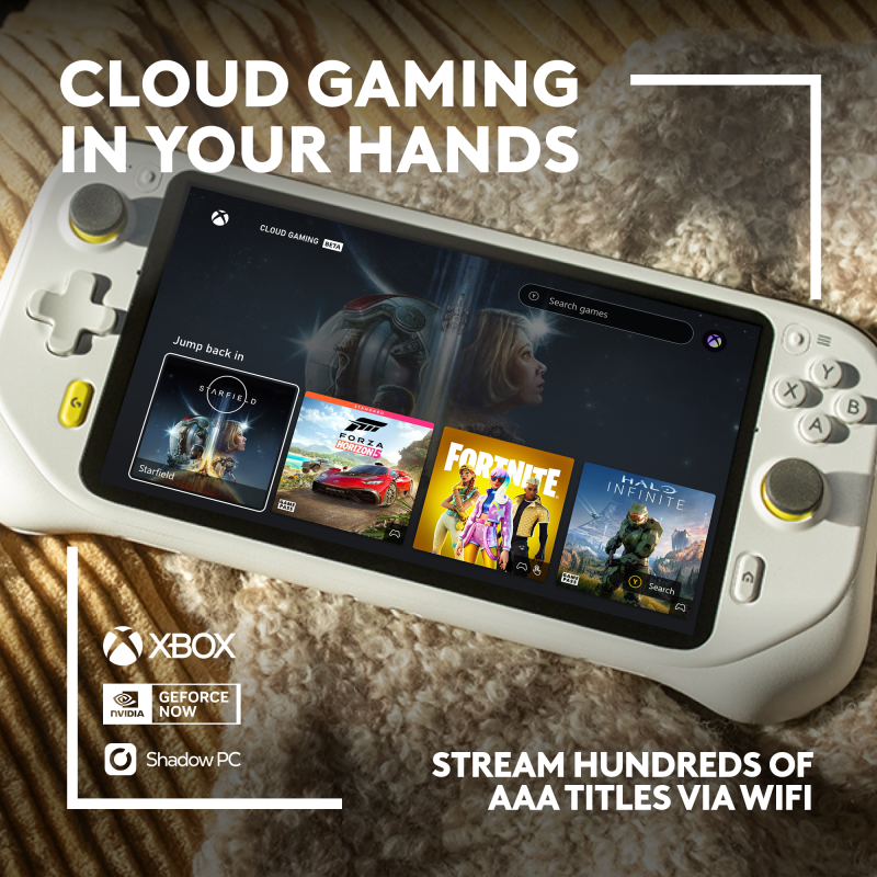 Logitech – G CLOUD Gaming Handheld Console – White - Image 2