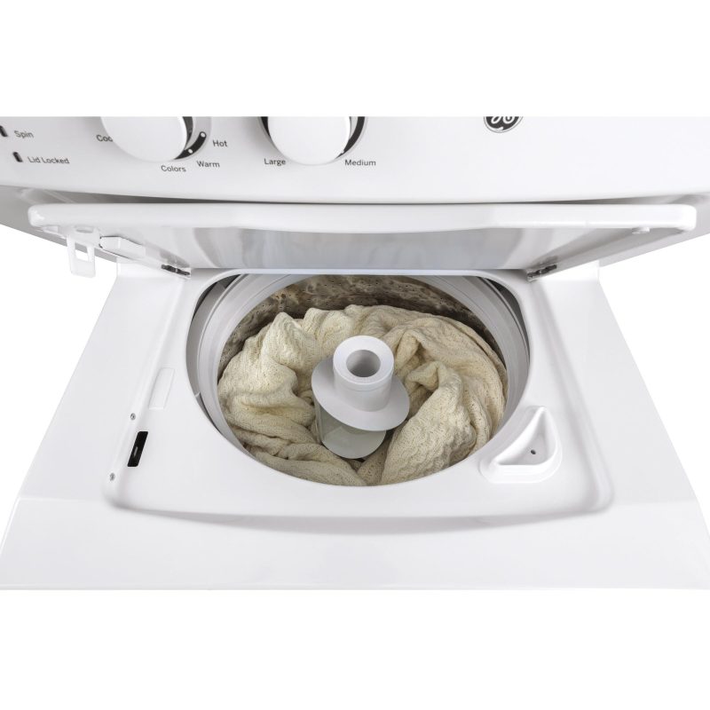 GE Stacked Washer/Dryer Electric Laundry Center GUD24ESSMWW - Image 5