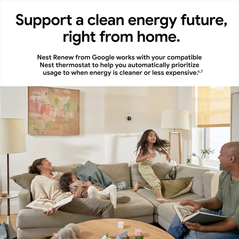 Nest 3rd Gen Learning Thermostat, Programmable Smart, Alexa Compatible, White, Wi-Fi, Energy Saving, Home Use - Image 4