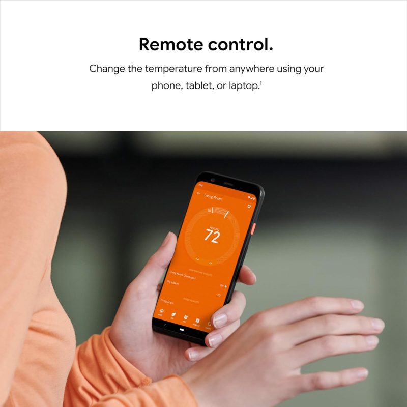 Nest 3rd Gen Learning Thermostat, Programmable Smart, Alexa Compatible, White, Wi-Fi, Energy Saving, Home Use - Image 7