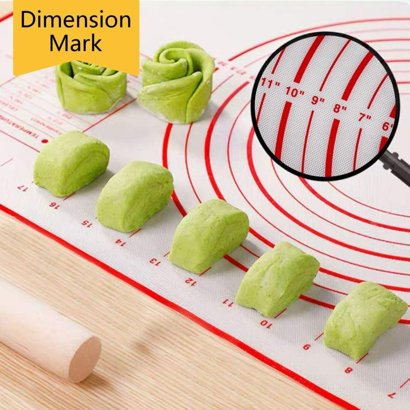 2 Pack Silicone, Non Slip, Measurement Pastry Mat - Image 4