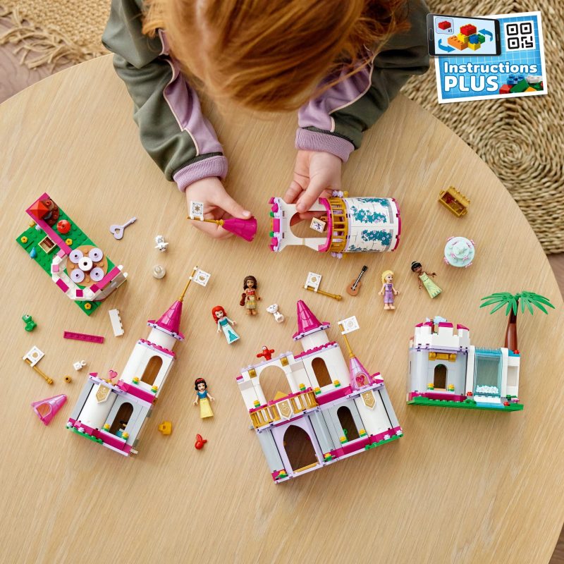 LEGO Disney Princess Ultimate Adventure Castle Building Toy, Build a Toy Disney Castle, Includes 5 Disney Princess Mini-Dolls, Ariel, Rapunzel and Snow White, Disney Gift for Boys and Girls, 43205 - Image 6