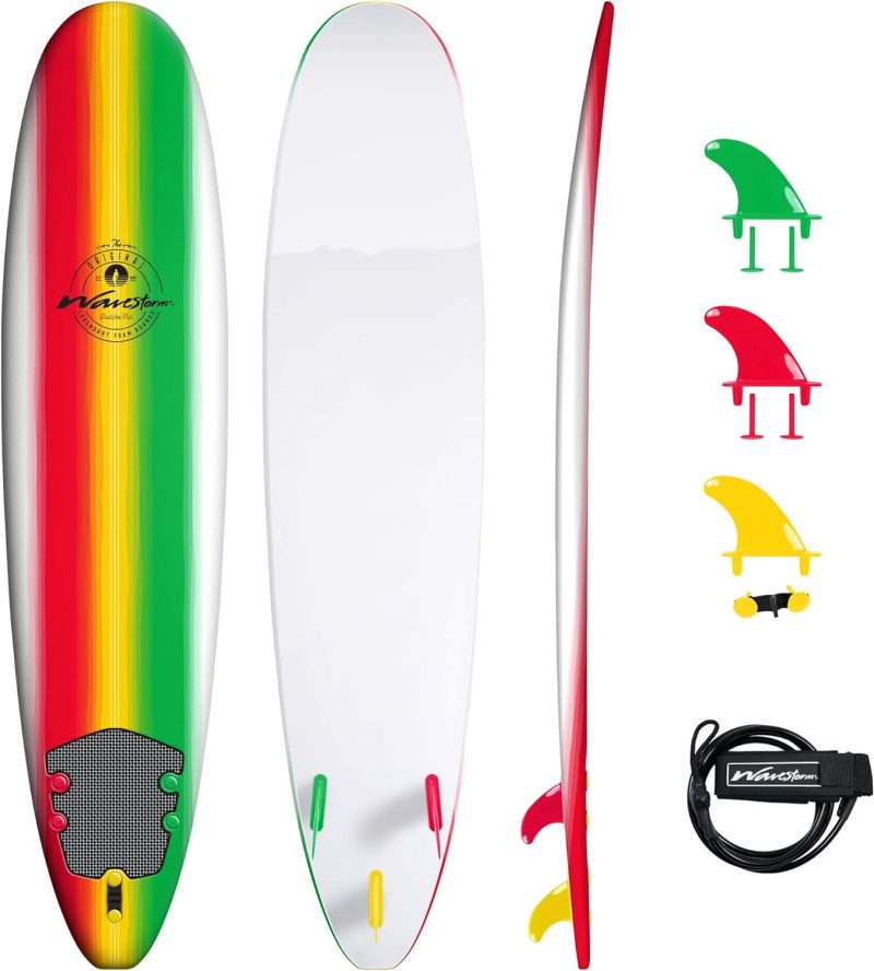 Classic Soft Top Foam 8ft Surfboard - 图片 6