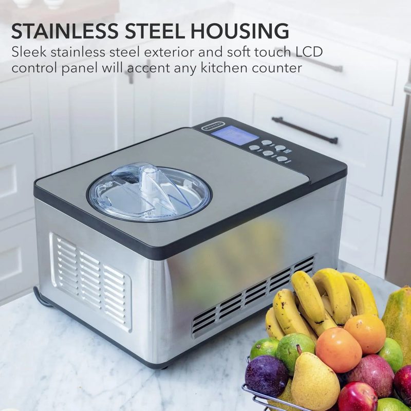 Whynter Built-in Compressor LCD Digital Display Automatic Ice Cream Maker Yogurt Maker - Image 2