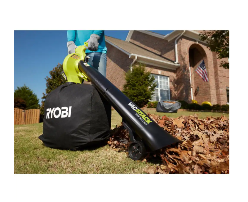 RYOBI RY40451BL 40V Cordless 110 MPH 525 CFM Cordless Leaf Blower and Cordless Leaf VacuumMulcher w 2 Batteries and 2 Chargers - MadeInUSA - Image 5