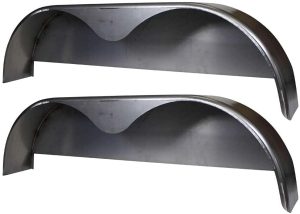 2024 72 10-3/4 Tandem Axle Steel Trailer Fender w/Back Plate Welded In (2-Pack) NO250063