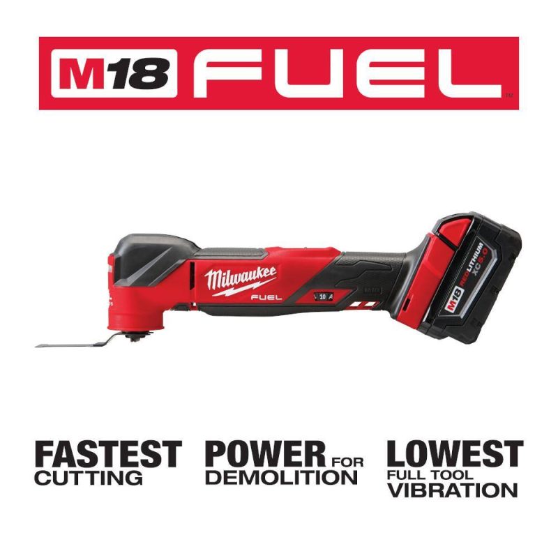2836-21 M18 FUEL 18V Lithium-Ion Cordless Brushless Oscillating Multi-Tool Kit with one 5.0 Ah Battery, Charger and Tool Bag - Image 17