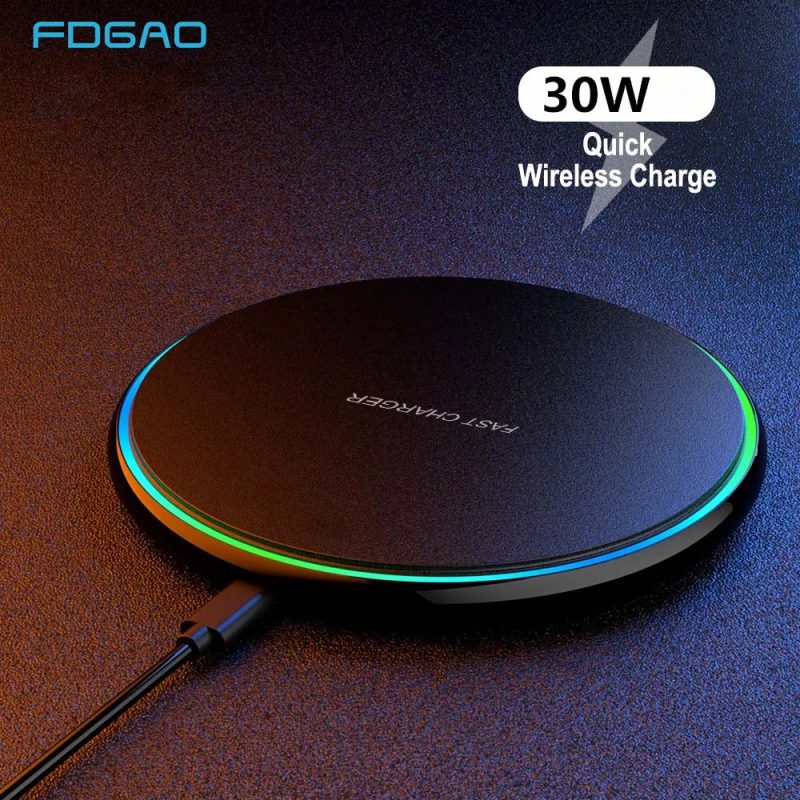 30W Fast Wireless Charging Pad | Premium USB-C MagSafe Charger for Apple iPhone, Samsung & Android - Image 9