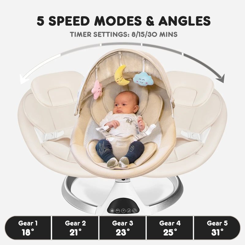 HARPPA Weddell | Electric Baby Swing - Image 20