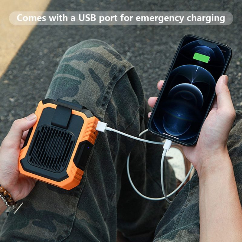 4 Speed Portable Wearable Personal Body Wireless Fan USB Rechargeable - Image 6