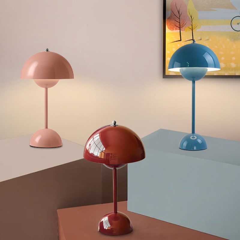 Aesthetic Mid Century Mushroom Lamp - Image 8